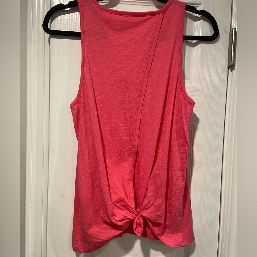 J.Crew Size XS Open Back Knotted Vintage Cotton Pink Soft Lightweight Tank Top